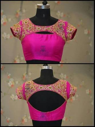 stylish blouse back neck designs 9
