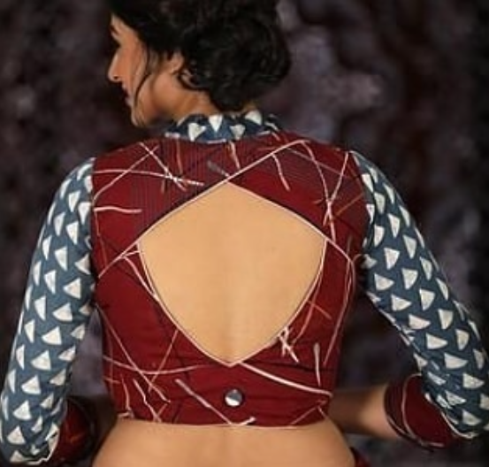 trendy blouse back neck designs 4