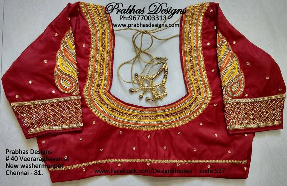 Designer blouse designs 5