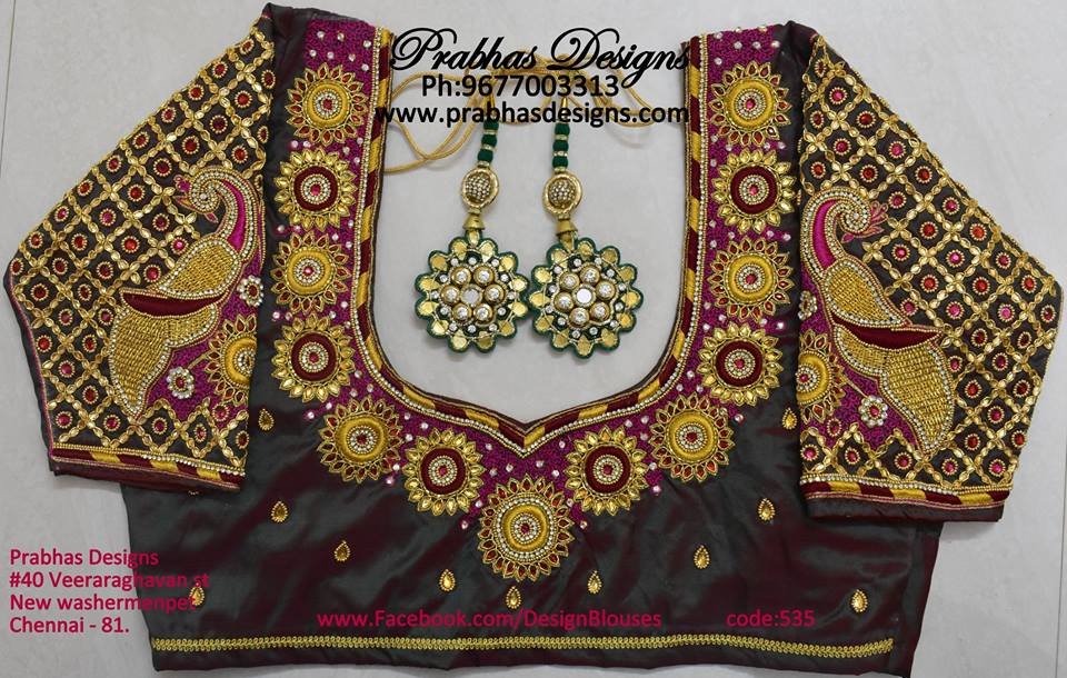 Designer blouse designs 8