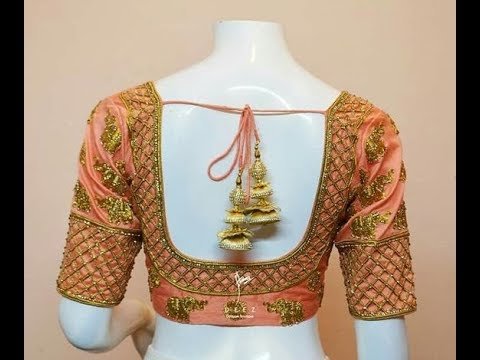 blouse tassels designs 17