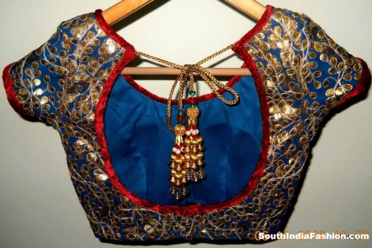 blouse tassels designs 29