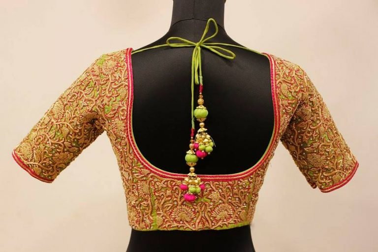 blouse tassels designs 38