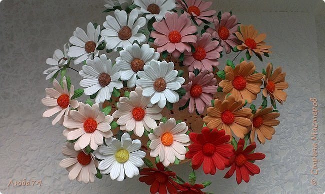 daisy flower making 1