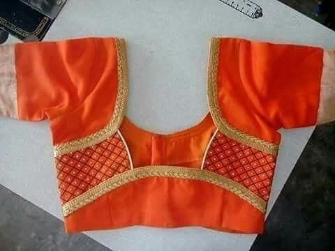 saree blouse back neck designs 1 1