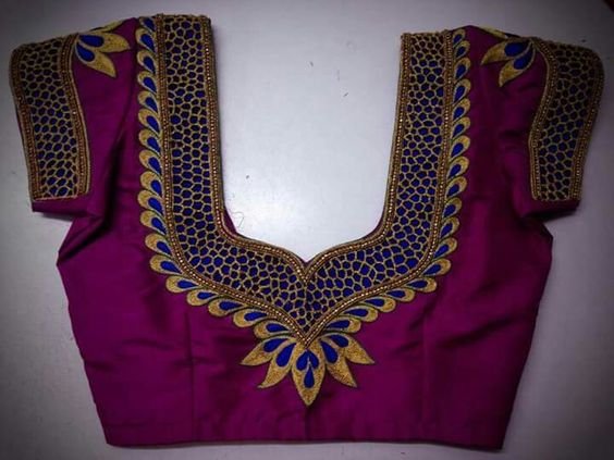 saree blouse back neck designs 12 1