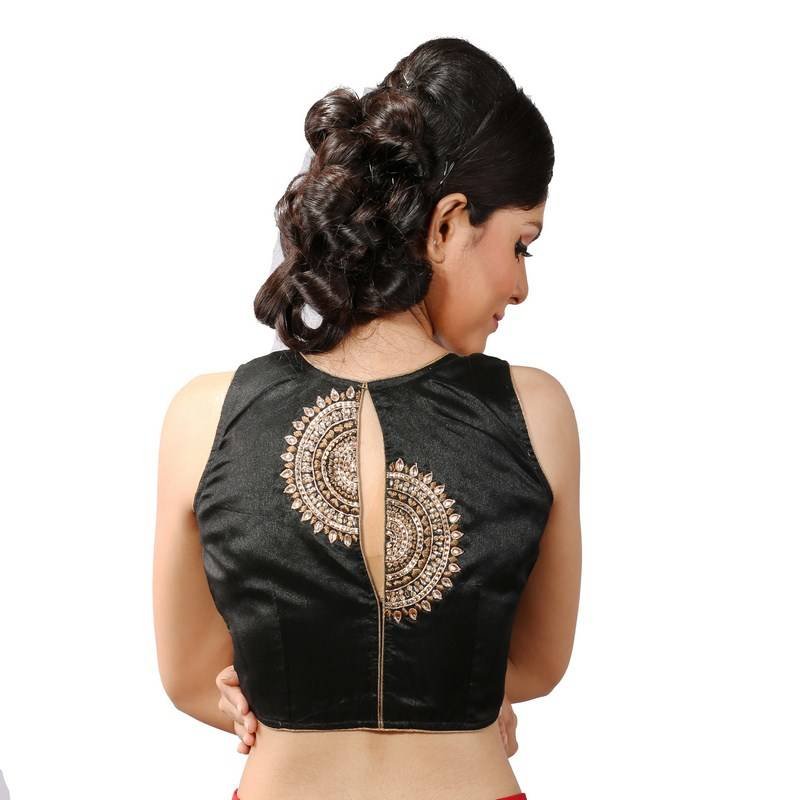 saree blouse back neck designs 20