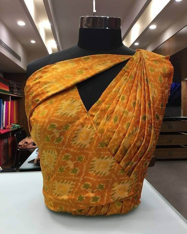 saree blouse back neck designs 4 2