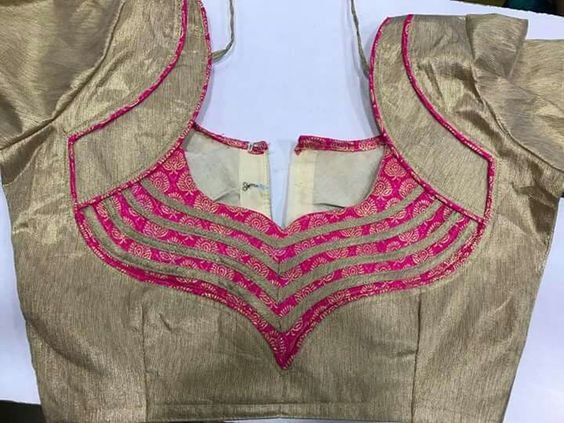 saree blouse back neck designs 6 1