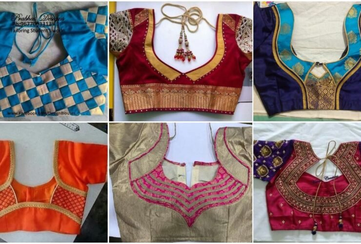 saree blouse back neck designs a1 1