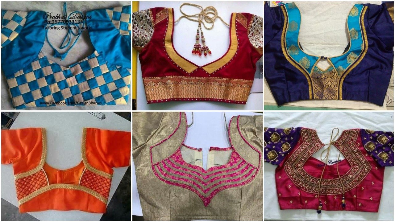 saree blouse back neck designs a1 1