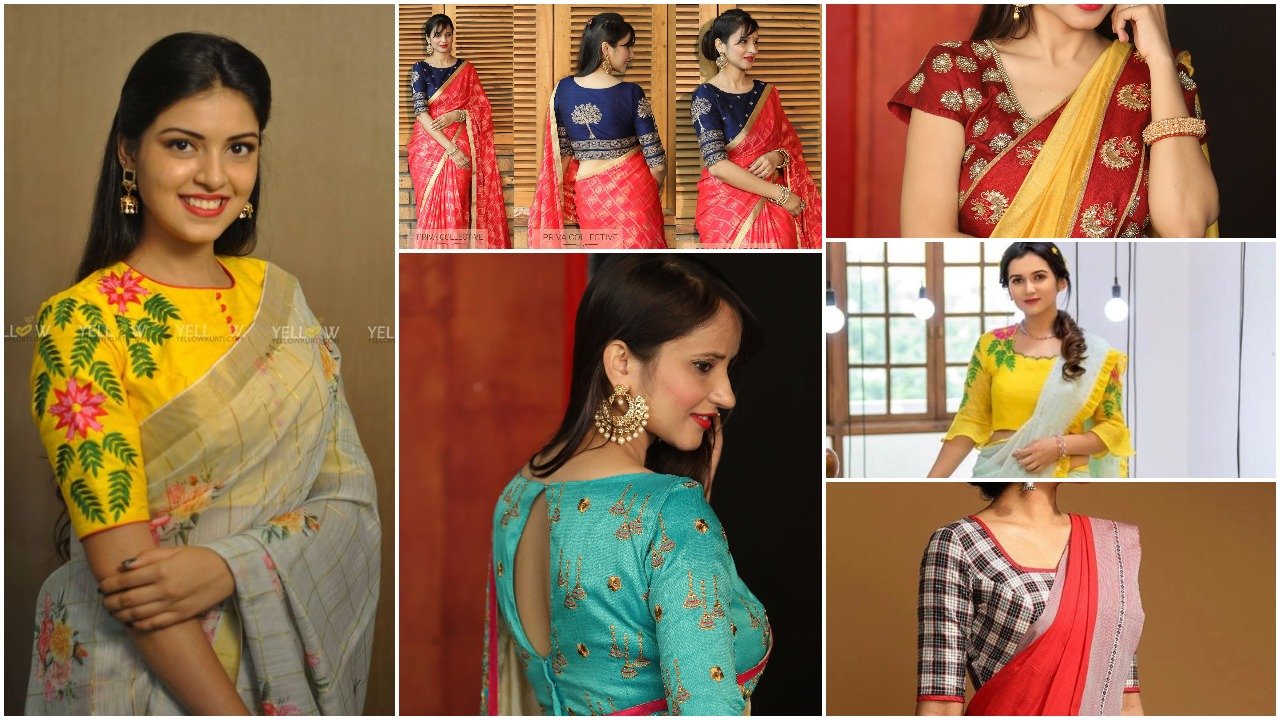 saree blouse back neck designs a1 3