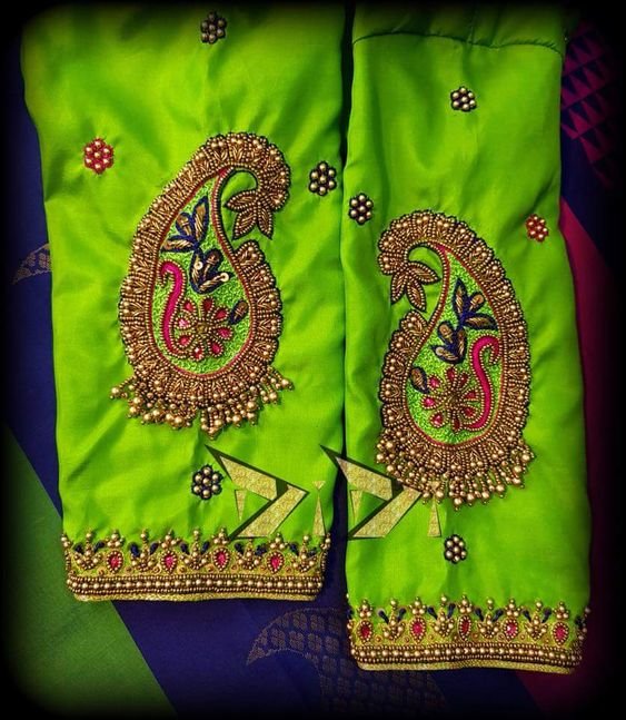 saree blouse sleeve designs 10