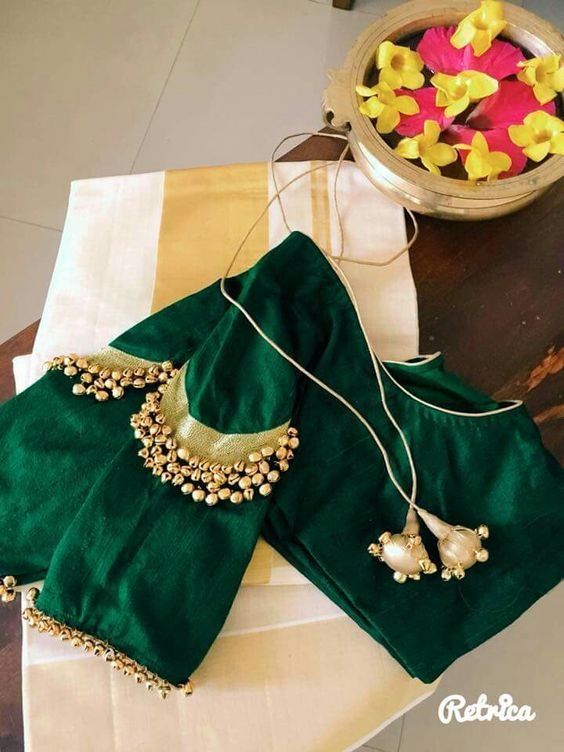 saree blouse sleeve designs 18
