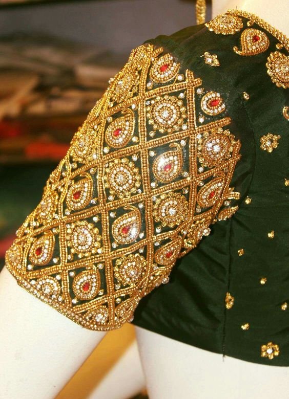 saree blouse sleeve designs 7