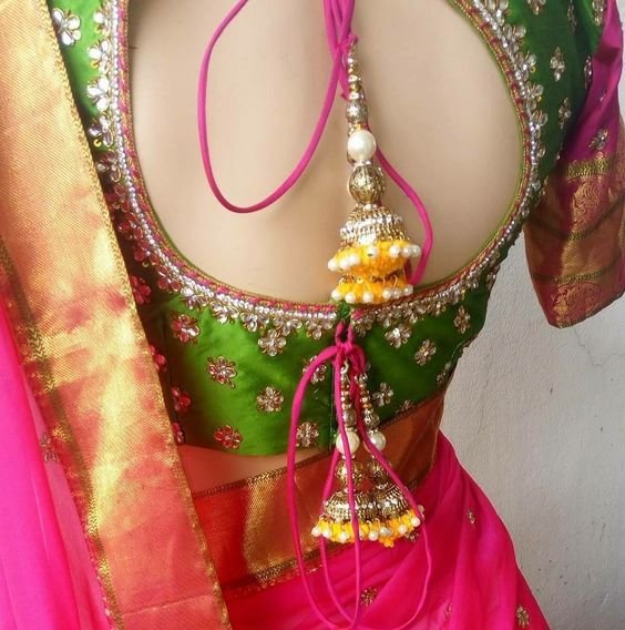 silk saree blouse designs 12 3