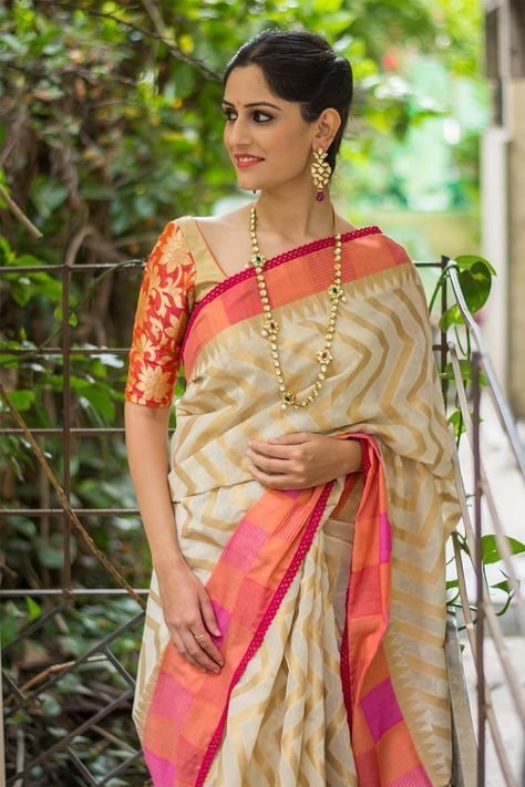 silk saree blouse designs 13 3