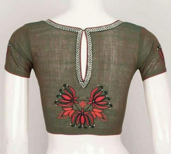 silk saree blouse designs 14 2