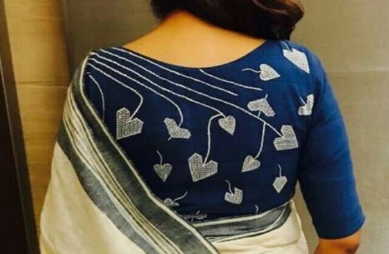 silk saree blouse designs 15 2