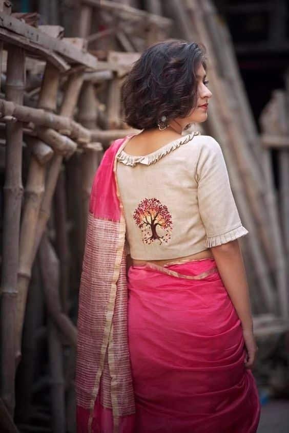 silk saree blouse designs 17 3