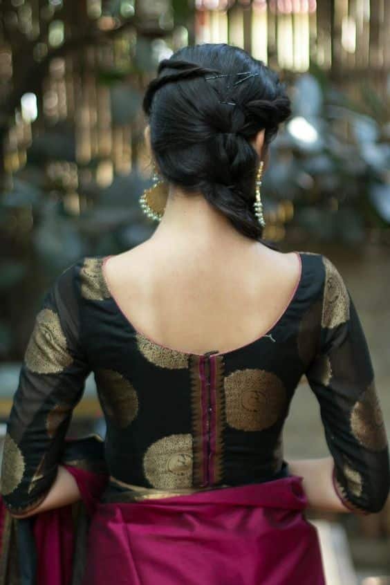 silk saree blouse designs 18 1