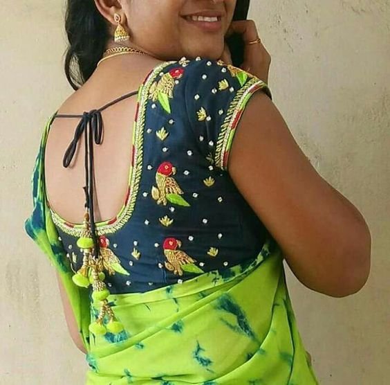 silk saree blouse designs 18 3