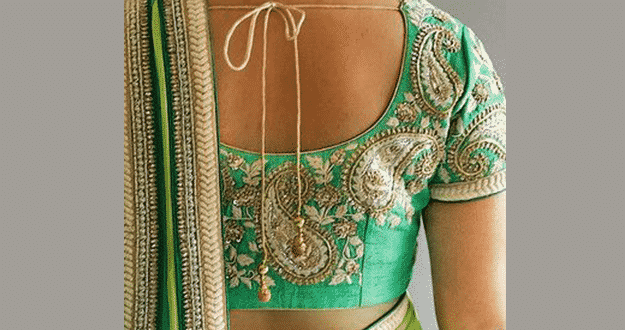 silk saree blouse designs 2