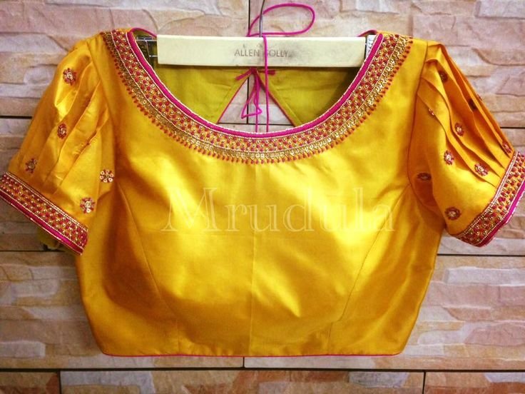 silk saree blouse designs 3 2