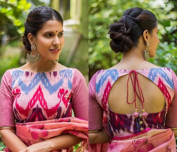 silk saree blouse designs 8 1