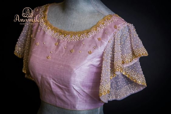silk saree blouse designs 9 1