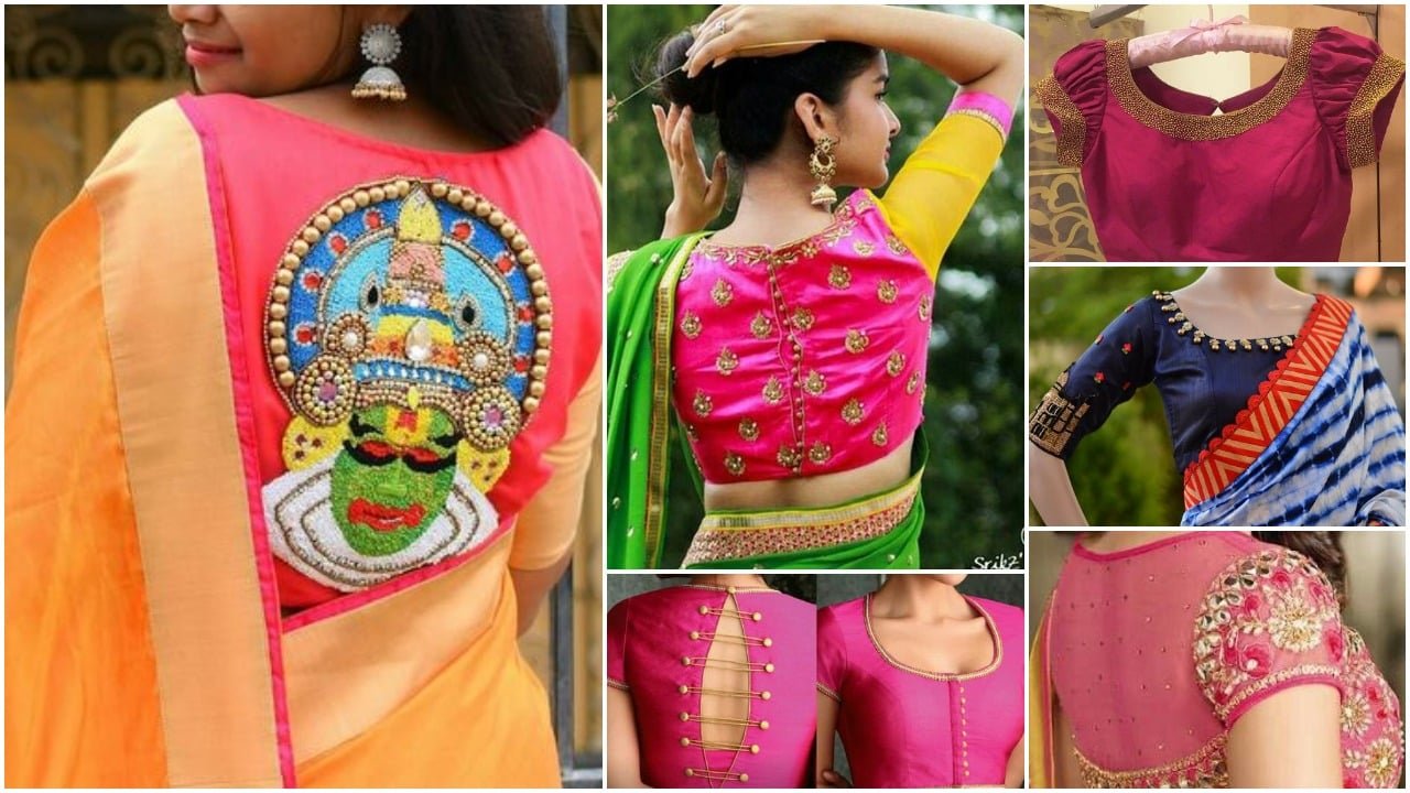 silk saree blouse designs a1 1