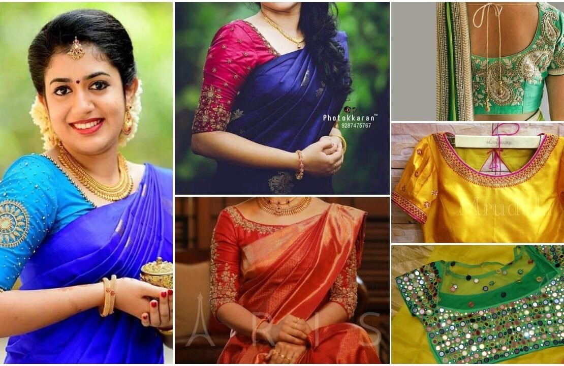 silk saree blouse designs a1 2