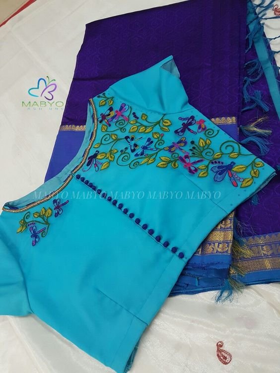 silk saree blouses 10