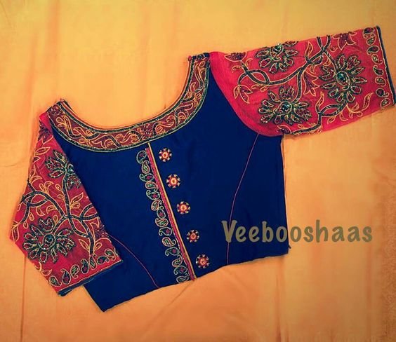 silk saree blouses 11