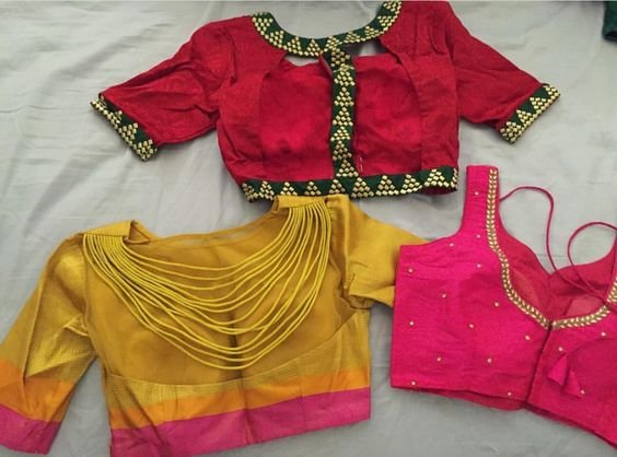 silk saree blouses 16