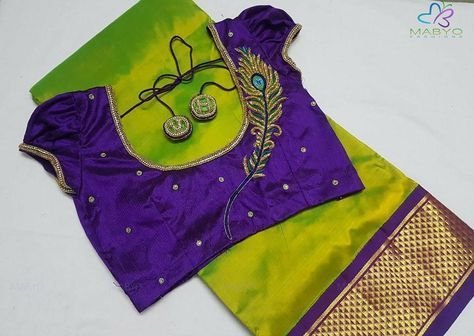 silk saree blouses 19