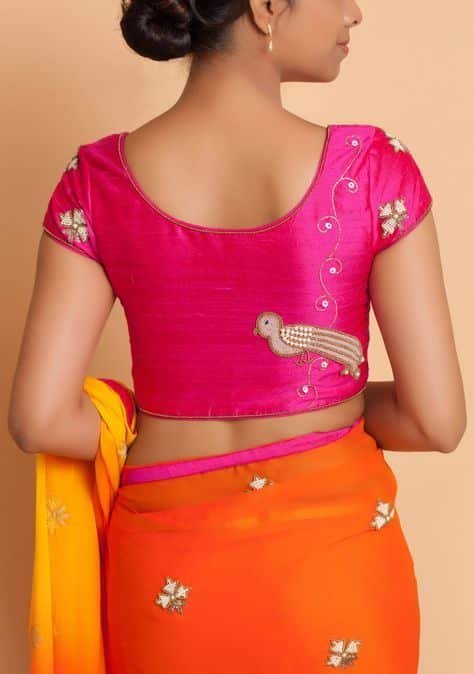 silk saree blouses 4