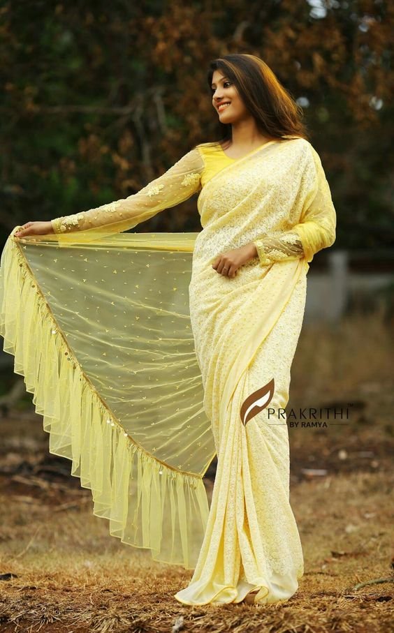 trendy saree blouse designs 10
