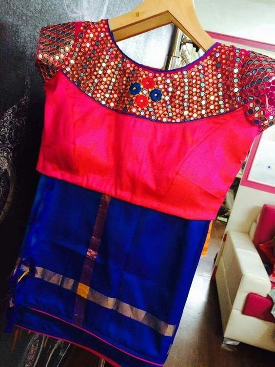 trendy saree blouse designs 6