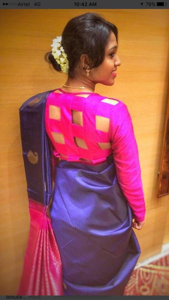 blouse back neck designs 23