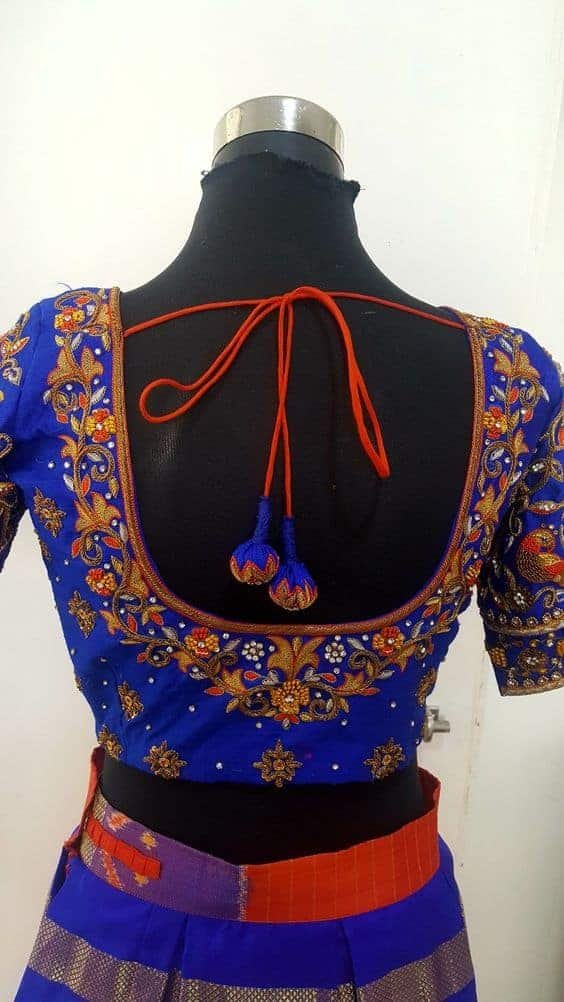 designer blouse neck 18