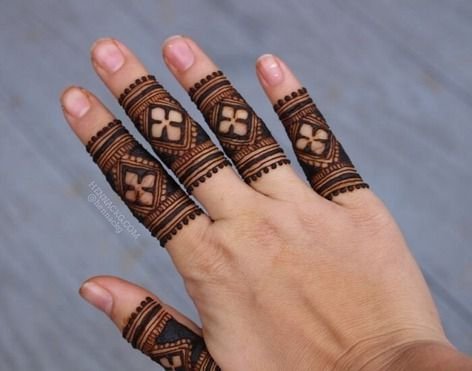 finger mehndi designs 2 2