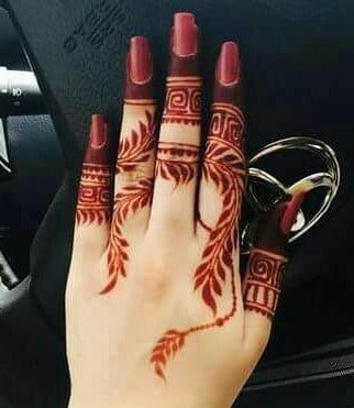 finger mehndi designs 3 1