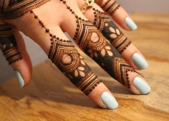 finger mehndi designs 3