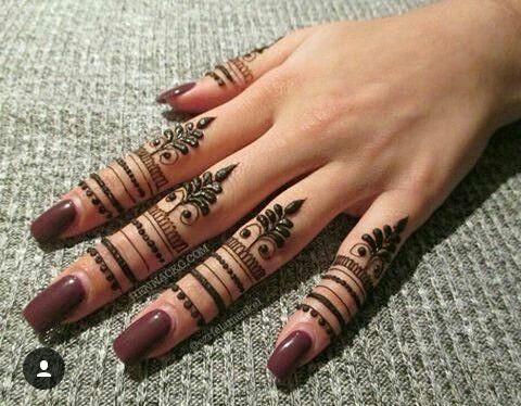 finger mehndi designs 4