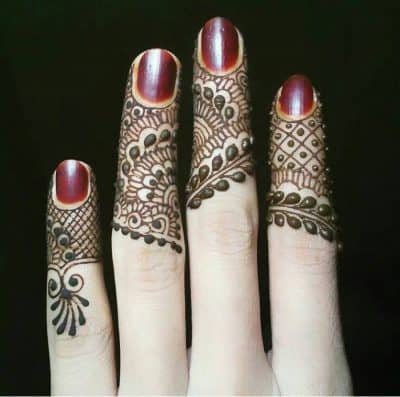 finger mehndi designs 5 1