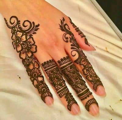 finger mehndi designs 6 1