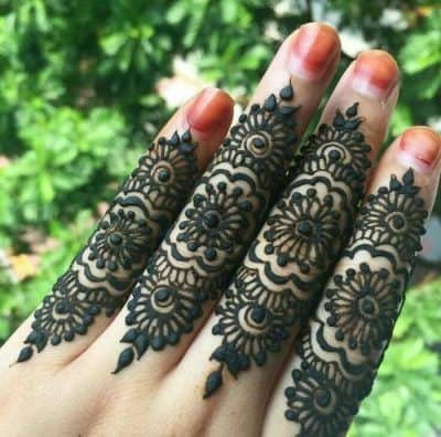 finger mehndi designs 7 1