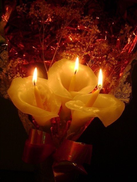 flowers candles 17