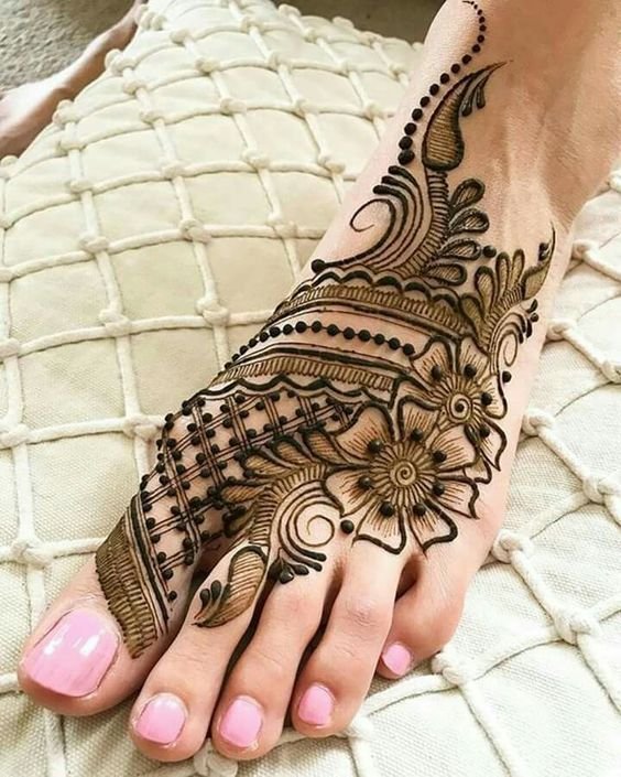 foot mehndi designs 10